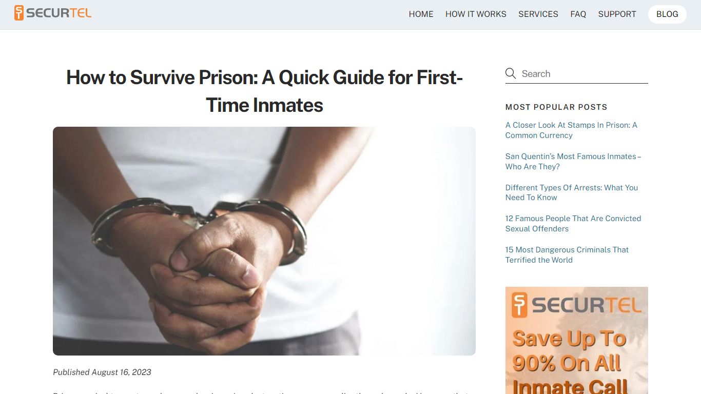 How to Survive Prison: A Quick Guide for First-Time Inmates - SecurTel
